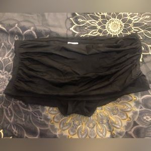 Size small black bikini bottoms skirt